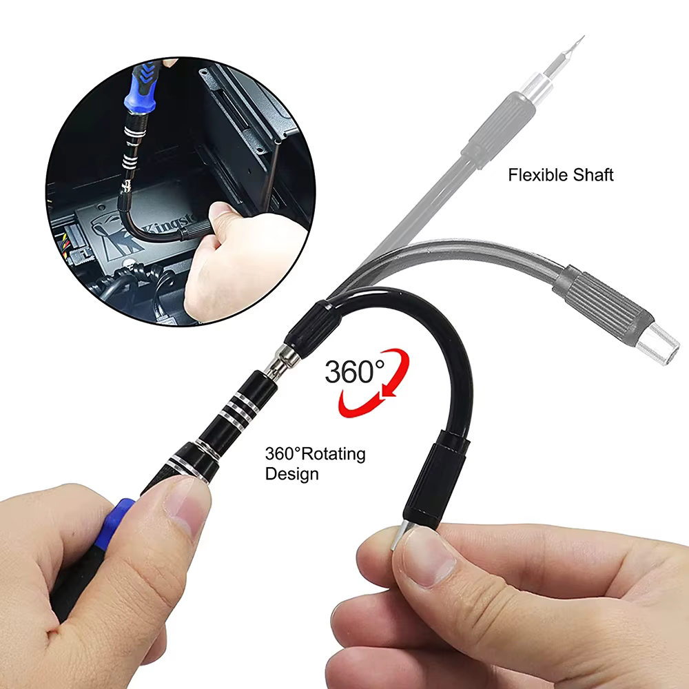 WOZOBUY 115/122/138 in1 jeu de tournevis de précision magnétique-ensemble d'outils de tournevis prof