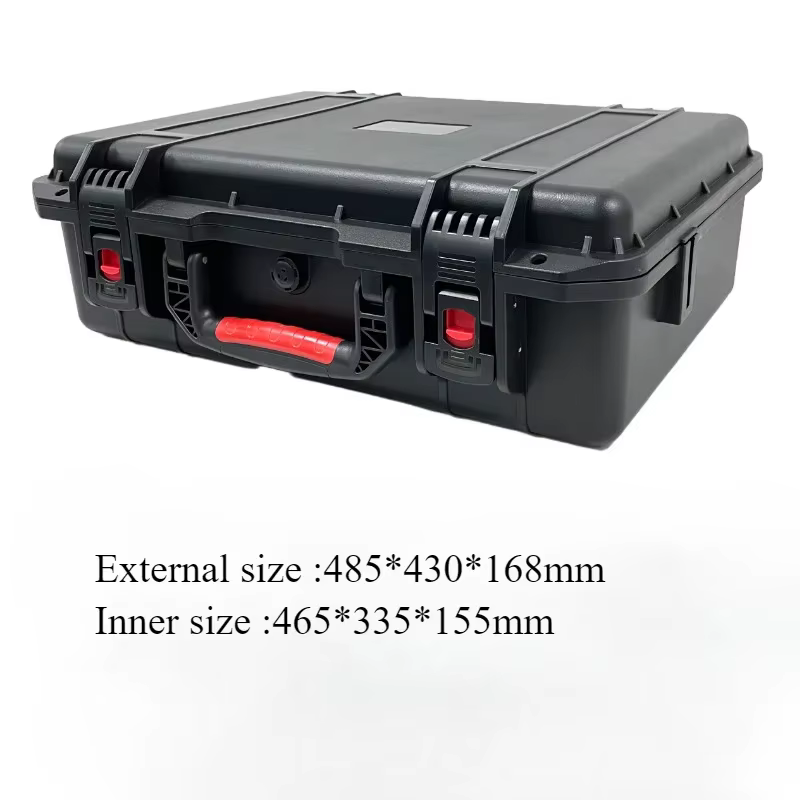 Valise de rangement en plastique, mallette à outils, emballage d'outils, étui de transport rigide ét