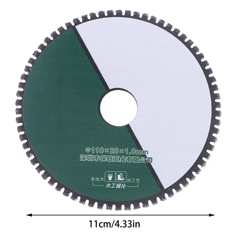 Lame de scie pour le travail du bois, 110mm, multifonctionnelle, plastique, métal, bois, meuleuse d'