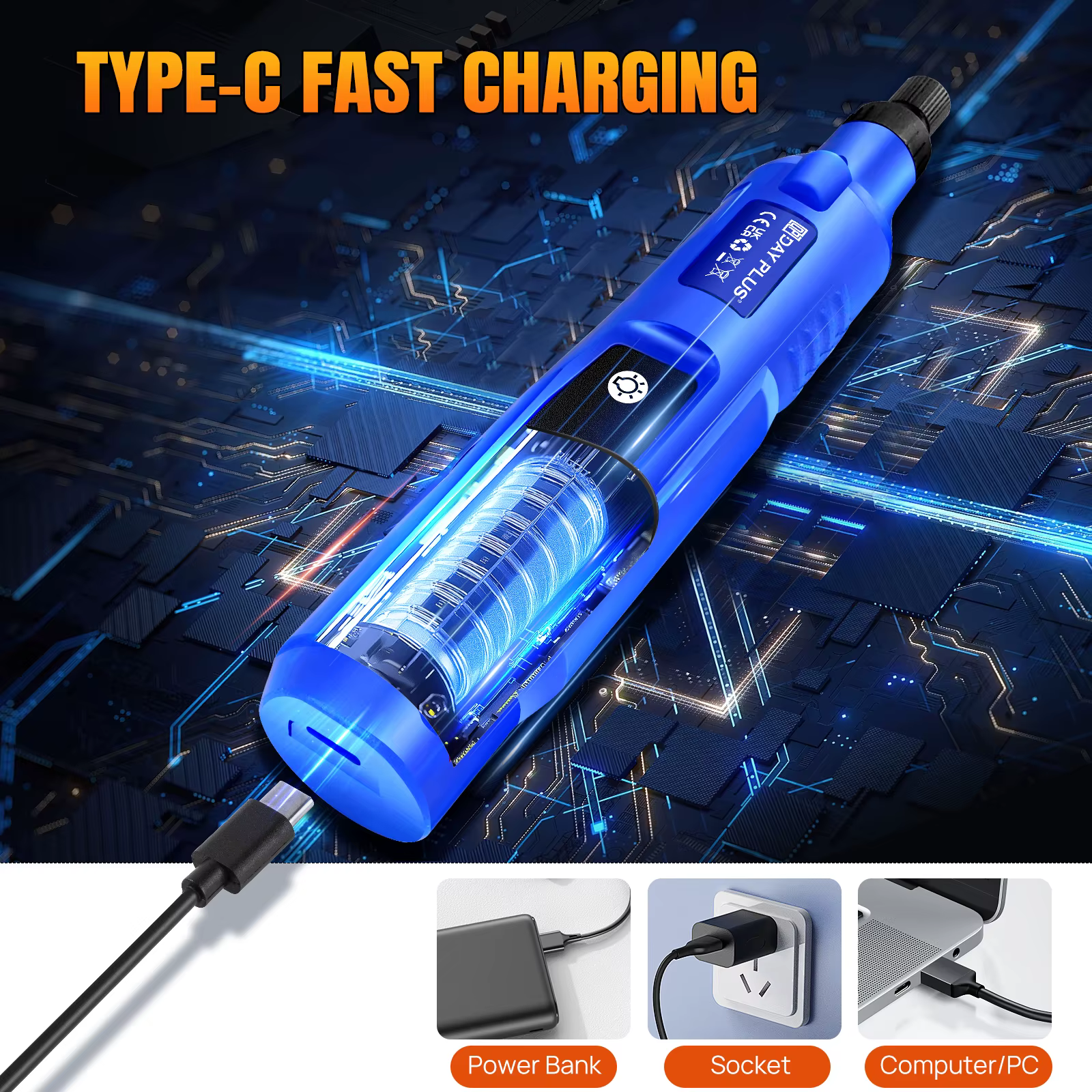 Outil rotatif sans fil rechargeable avec batterie Li-ion 1,5 Ah, pour ponçage, polissage, perçage, g