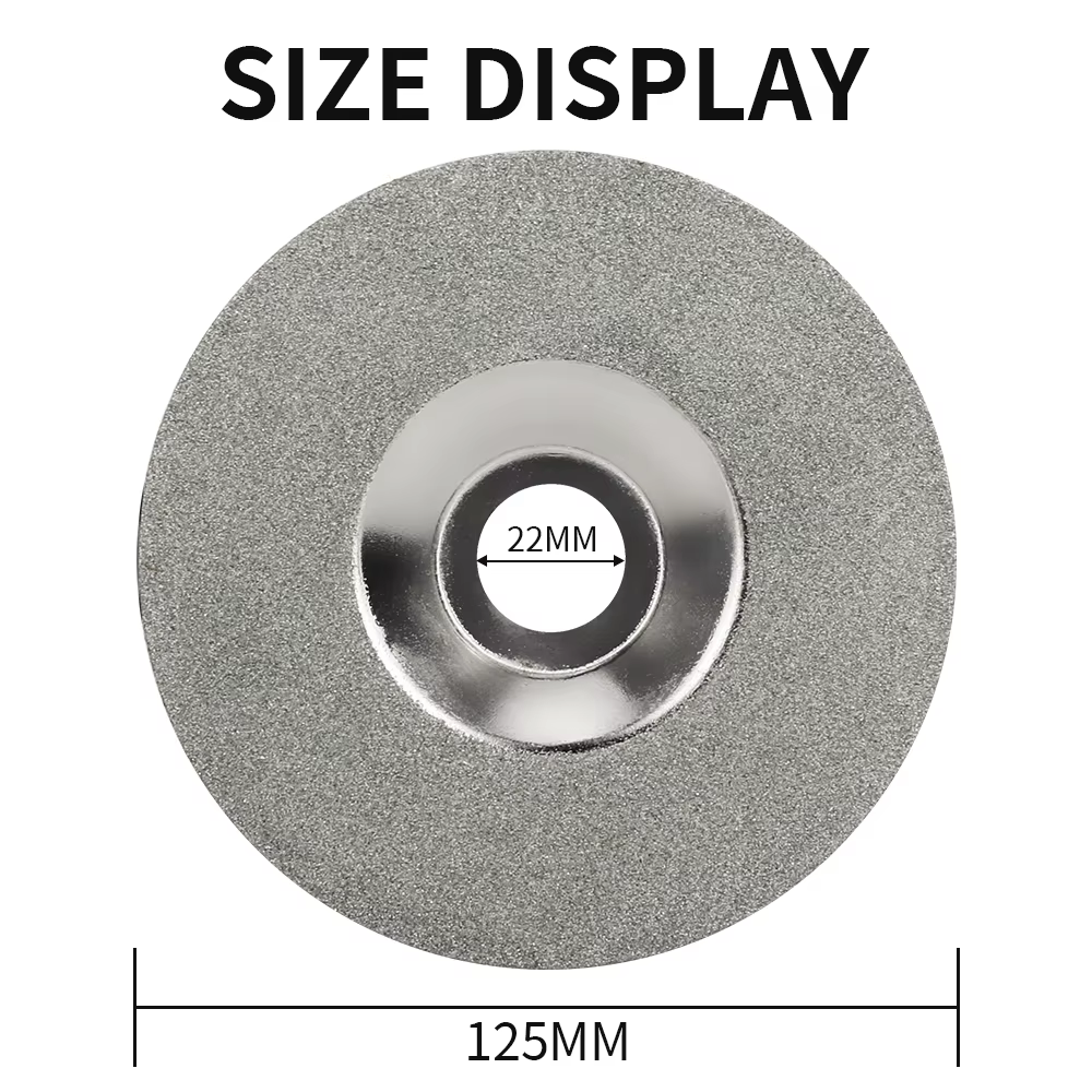 Disque de meulage 5 "125mm, haute qualité, avec revêtement en diamant, pour meuleuse d'angle,disque