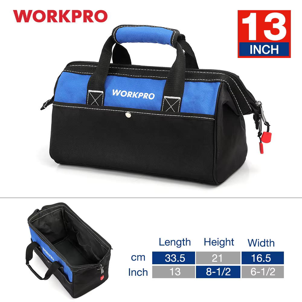 WORKPRO – sac à main pour outils, sac pour électricien, organisateurs d'outils, sac de rangement d'o