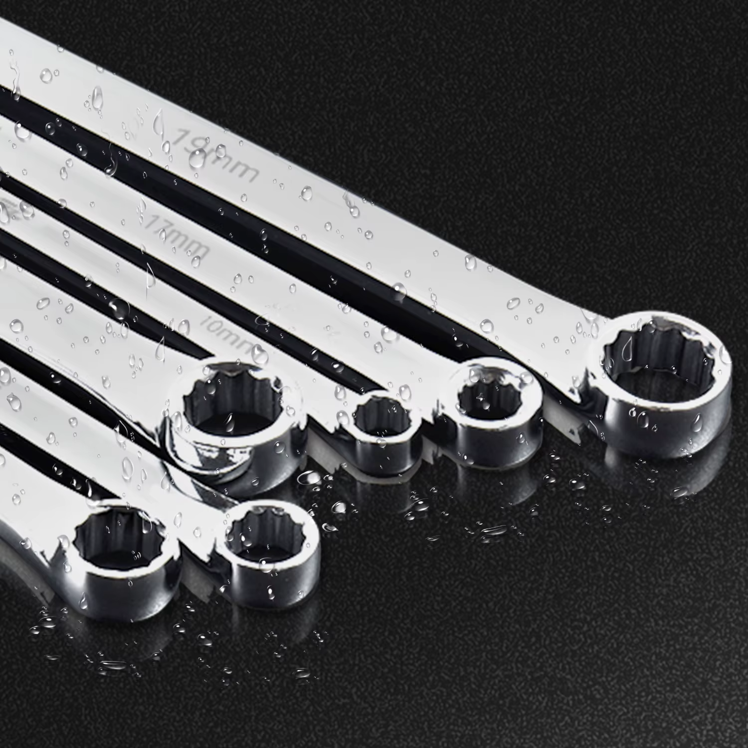 EZARC clé d'extrémité de boîte Extra longue combinaison métrique clé d'aviation Durable CRV 8mm-19mm