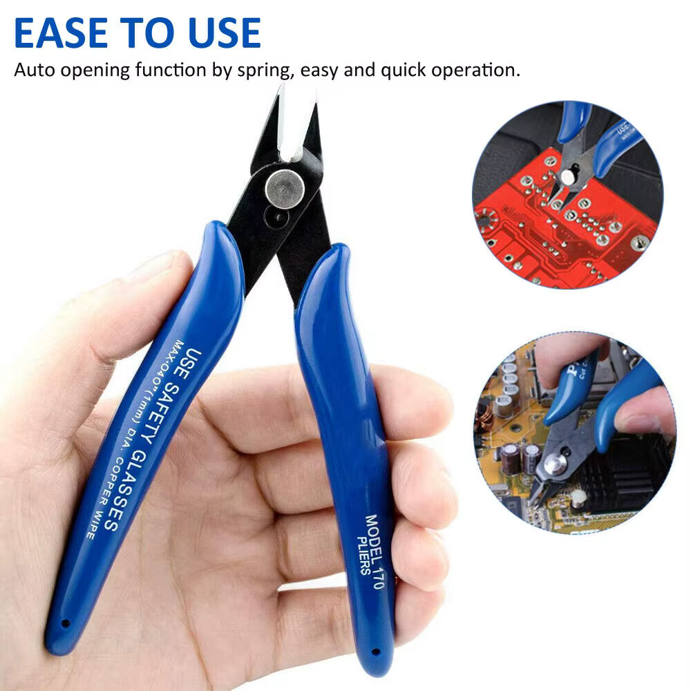 Pince coupante diagonale NJBLZQ en acier au carbone pour câbles électriques, coupe-fils, outil manue