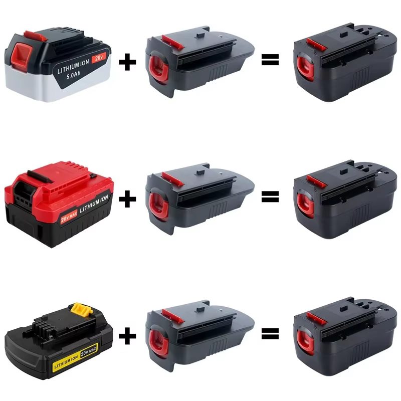 Adaptateur de conversion de batterie HPA1820 20V, pour câble Black Decker/Stanley/Porter, batterie a
