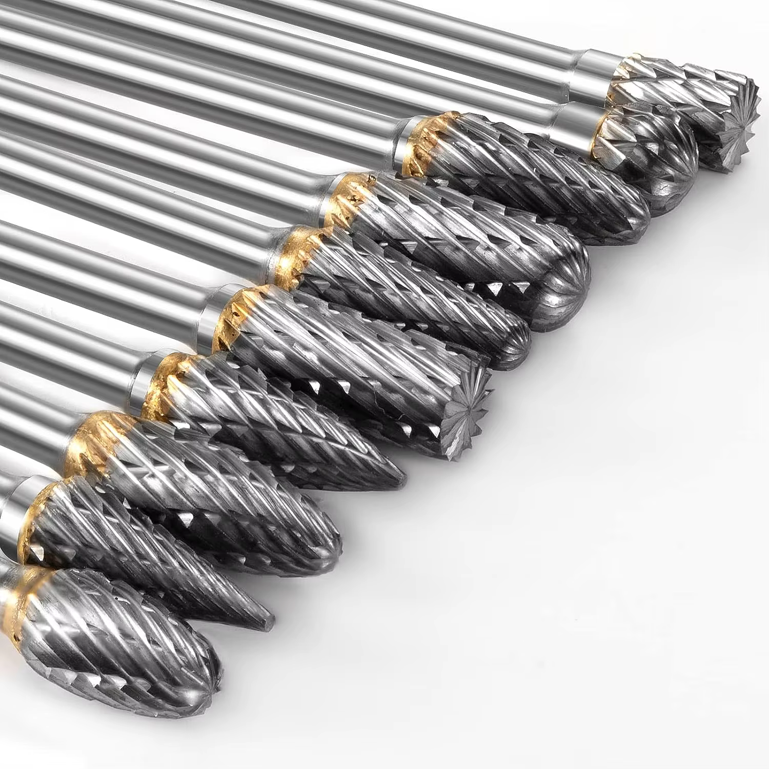 Jeu de bavures en carbure compatibles avec l'outil rotatif Dremel, 10 embouts de meuleuse, râpe à li