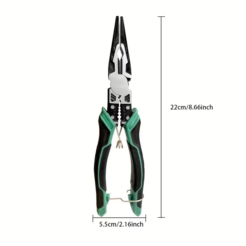 Coupe-fil multifonctionnel en alliage robuste, pince à nez d'aiguille diagonale, outils matériels, e