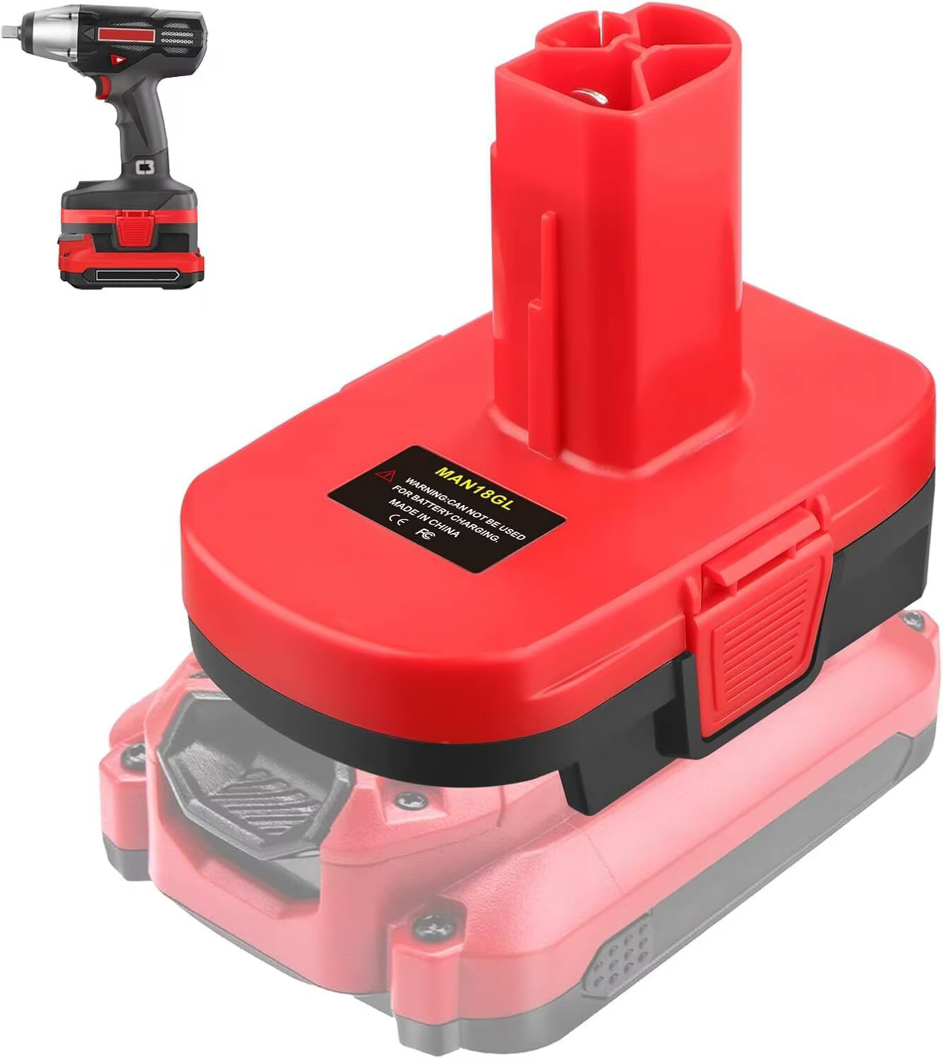 Adaptateur de batterie de perceuse pour artisan, convertisseur de batterie ion Eddie, outil sans fil