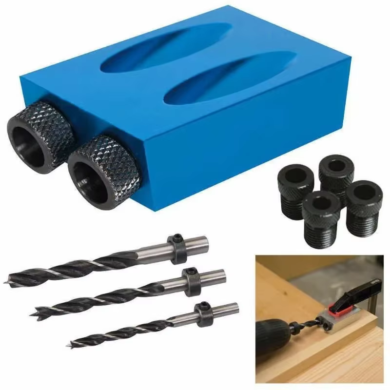 Localisateur de trous obliques pour le travail du bois, gabarit de trous de poche pour le perçage, e