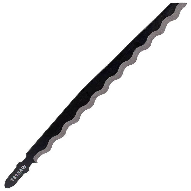 1 lame de scie universelle - 152 mm de long, ondulation dentelée, utilisée pour couper le bois, les 