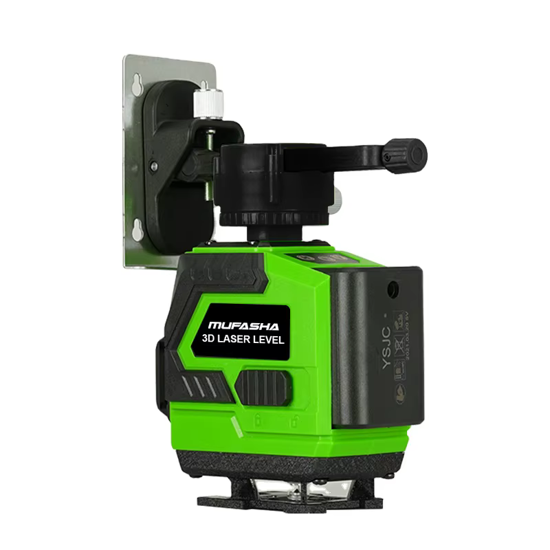 Niveau laser rotatif pour extérieur 3D, 12 lignes, faisceau vert 360 degrés, outil de nivellement de