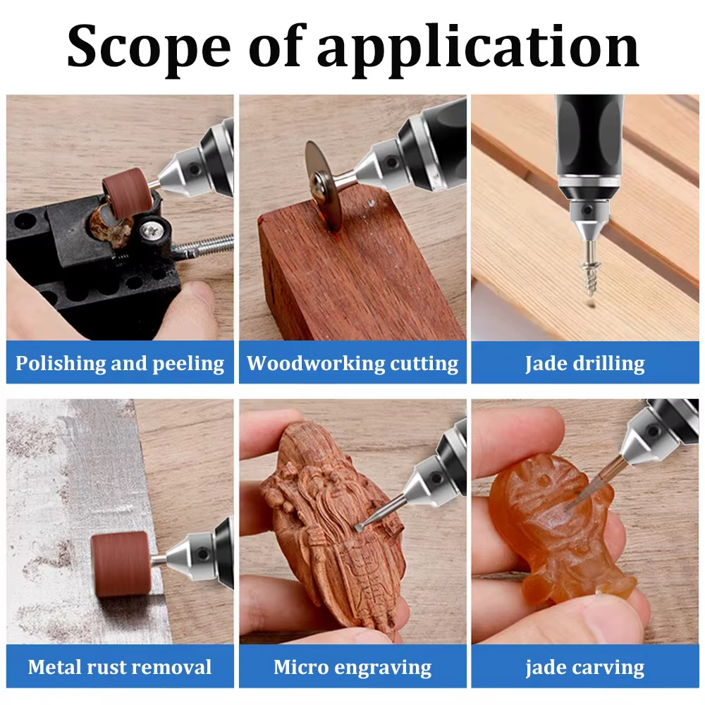 USB Sans Fil Outil Rotatif Kit Bois Gravure Stylo BRICOLAGE Pour Bijoux En Métal Verre Mini Perceuse