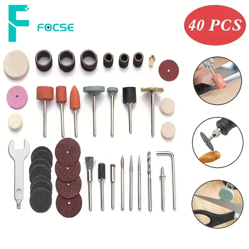Accessoires d'outils rotatifs pour le ponçage, le polissage, le meulage, outils abrasifs, gravure su