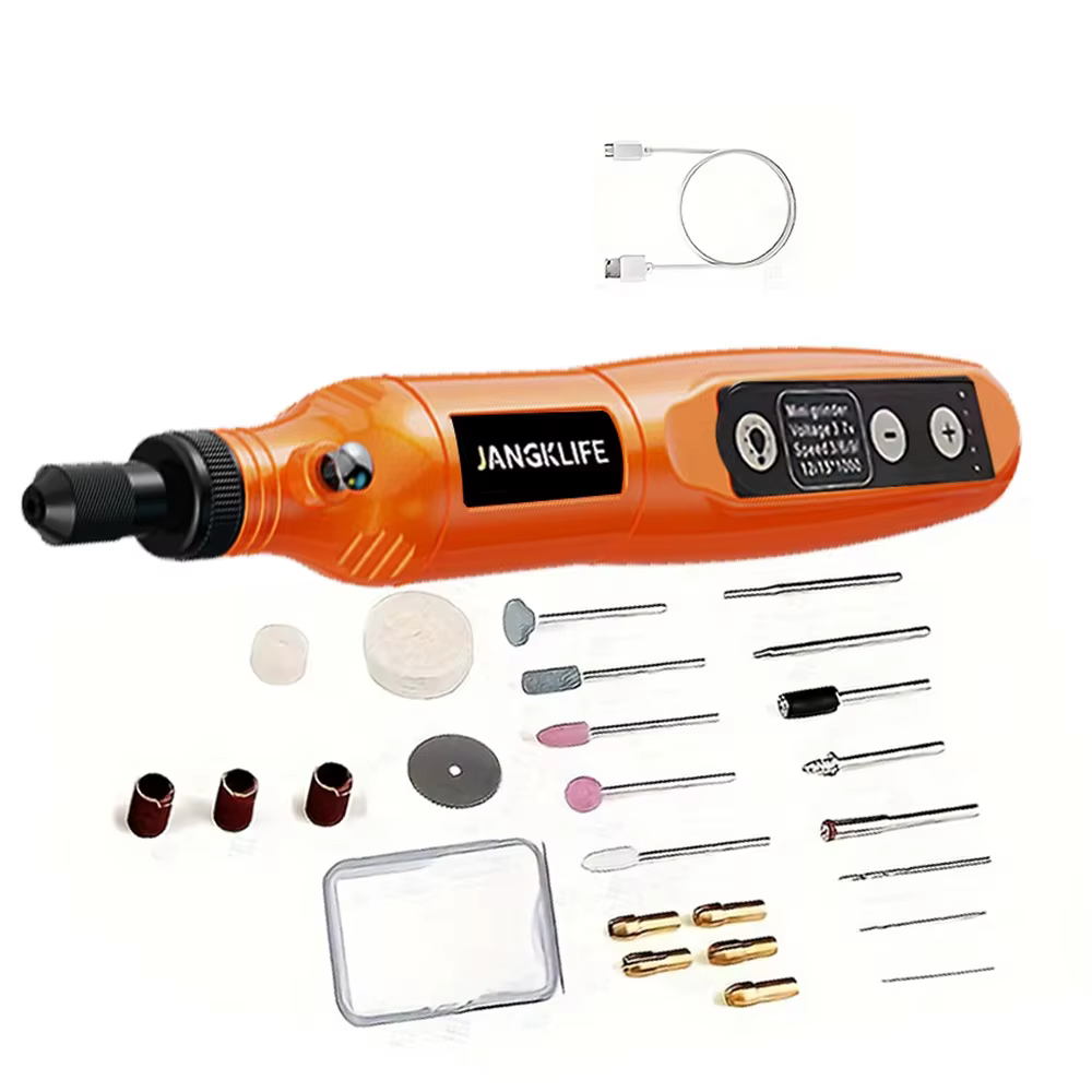 JANGKLIFE USB Kit d'outils rotatifs sans fil stylo de gravure sur bois bricolage pour bijoux métal v