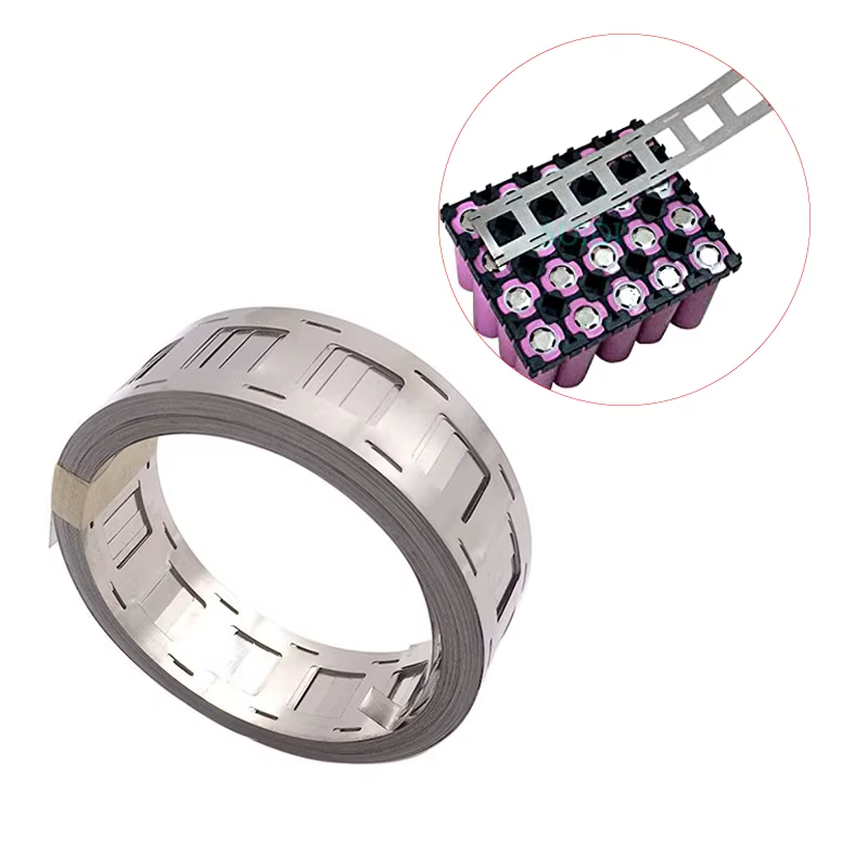 Bandes nickelées 10M 2P 18650/21700, 0.15x27mm x 20.2mm, utilisées pour 2 batteries parallèles, cons