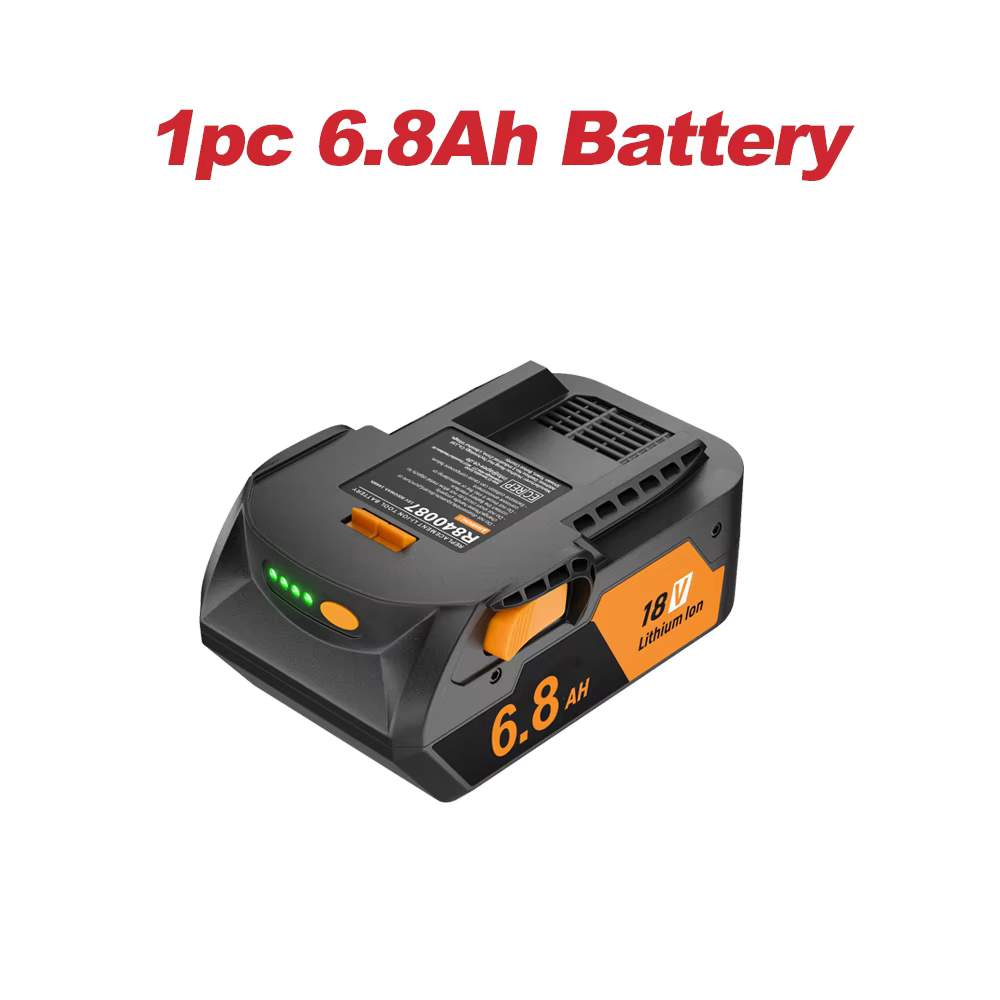 Batterie 18V pour RIDGID, batterie Li-ion 6,8 ah, pour outil électrique sans fil série AEG R840087 R
