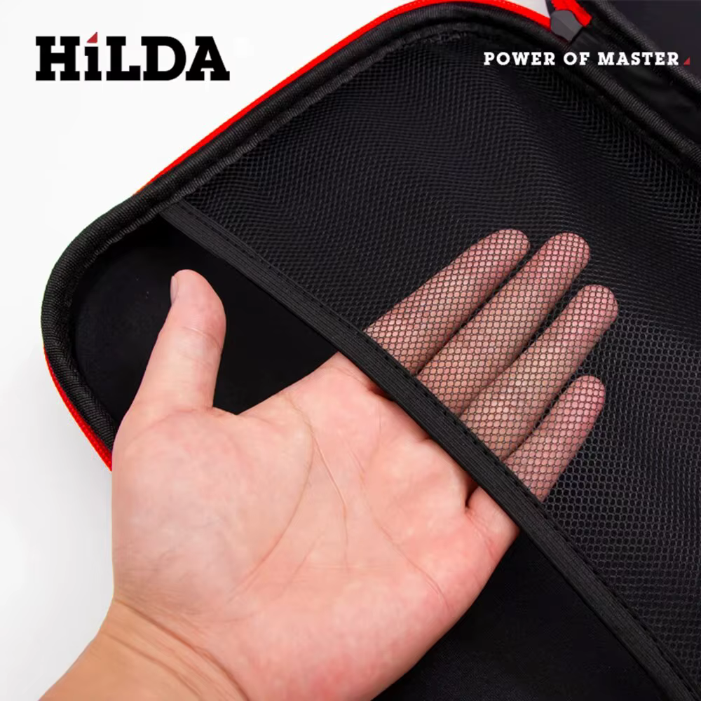 HILDA sac à outils de grande capacité 3 tailles disponibles avec des bords rouges outils sacs à outi