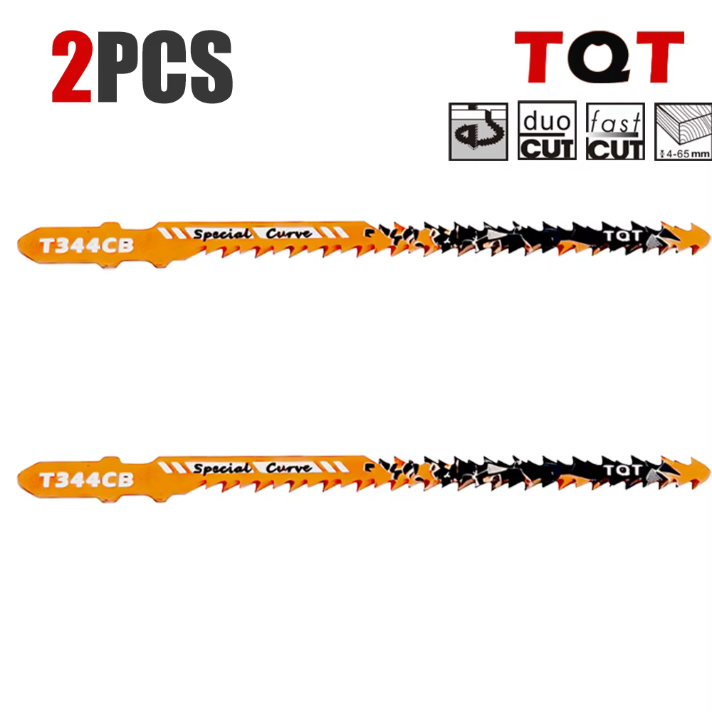 Lames de scie sauteuse double face 10/8Tpi T344Cb pour une coupe courbe efficace, jeu de lames de sc