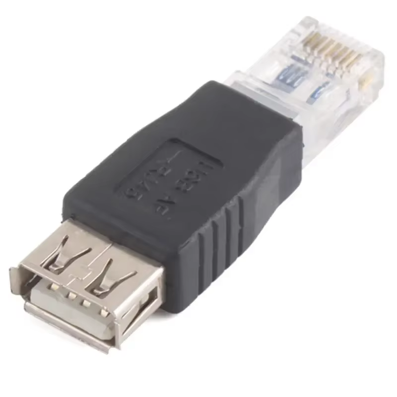 Adaptateur Usb femelle Rj45 mâle, connecteur Usb femelle vers Rj45 mâle, interface réseau 8P4C, adap