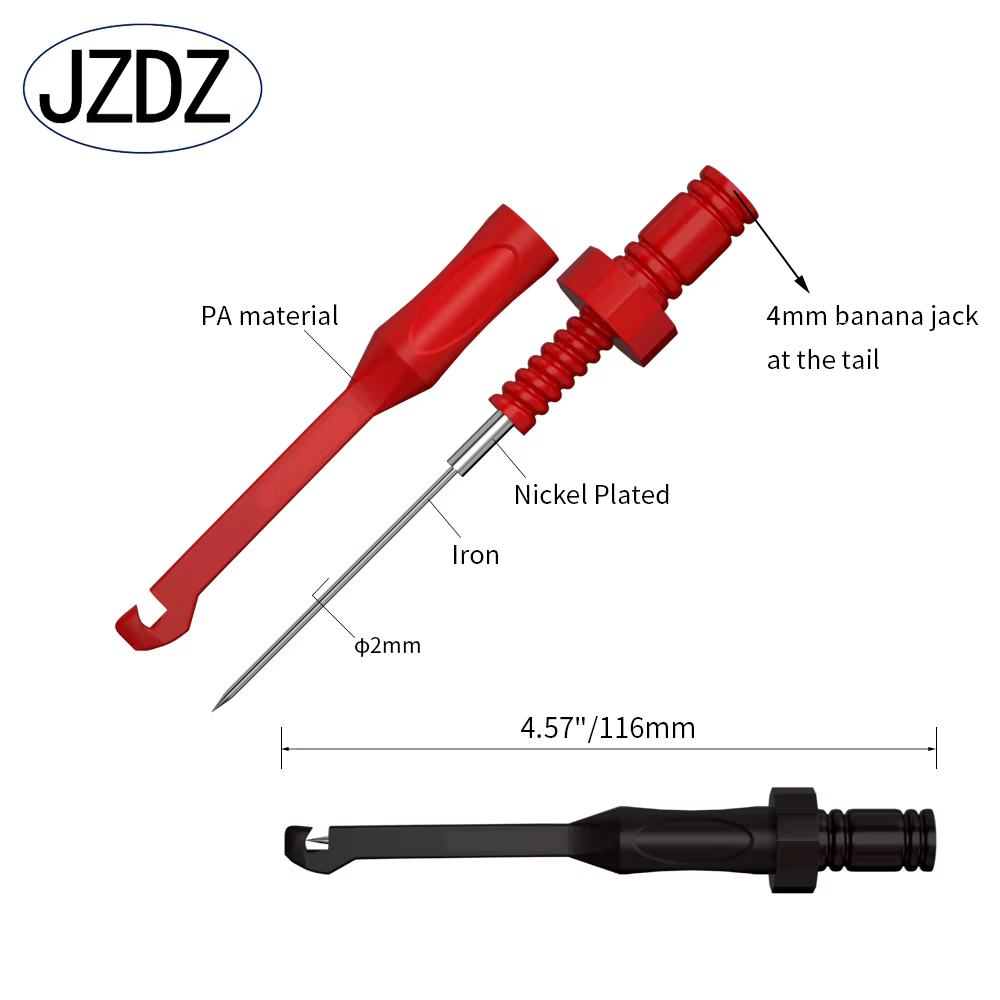 JZDZ Kit de fils de Test multimètre sondes de Test électriques numériques ensemble avec pinces croco