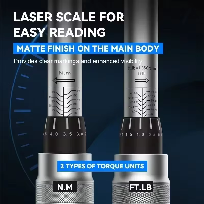 Clé dynamométrique à entraînement carré 1/4 "3/8" 1/2 ", précision 40-220N.m 3%, outils manuels de r