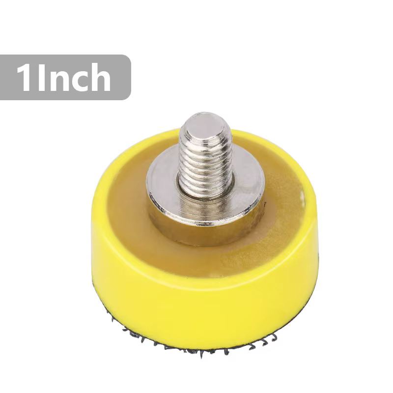 Plaque de support XCAN 1/2/3 pouces pour disque de ponçage et polissage, à fixation auto-agrippante,