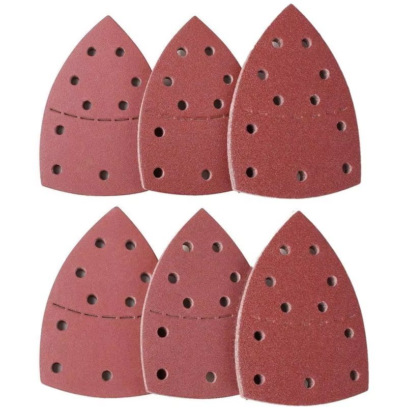 20 pièces 11 trous souris 40-2000 grains papier détail 160A paume ponceuse ponceuse PSM triangulaire