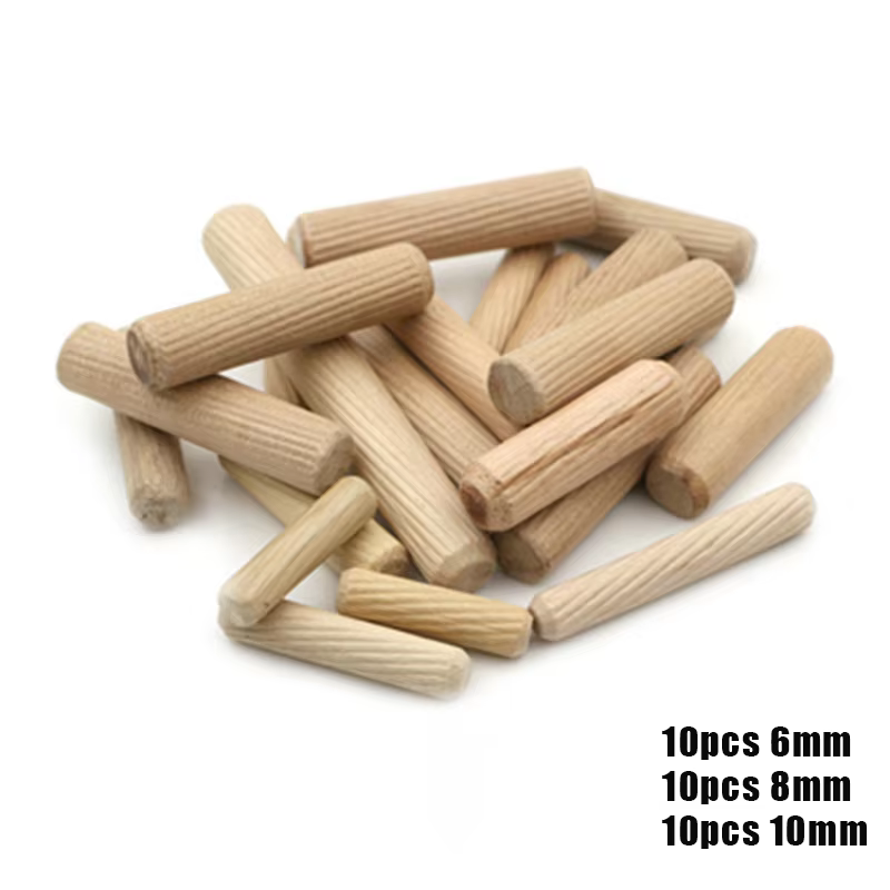 10 pièces 6mm8mm10mm mortaise en bois et Tenon Eucalyptus bois bouchon de coupe pièce de connexion a
