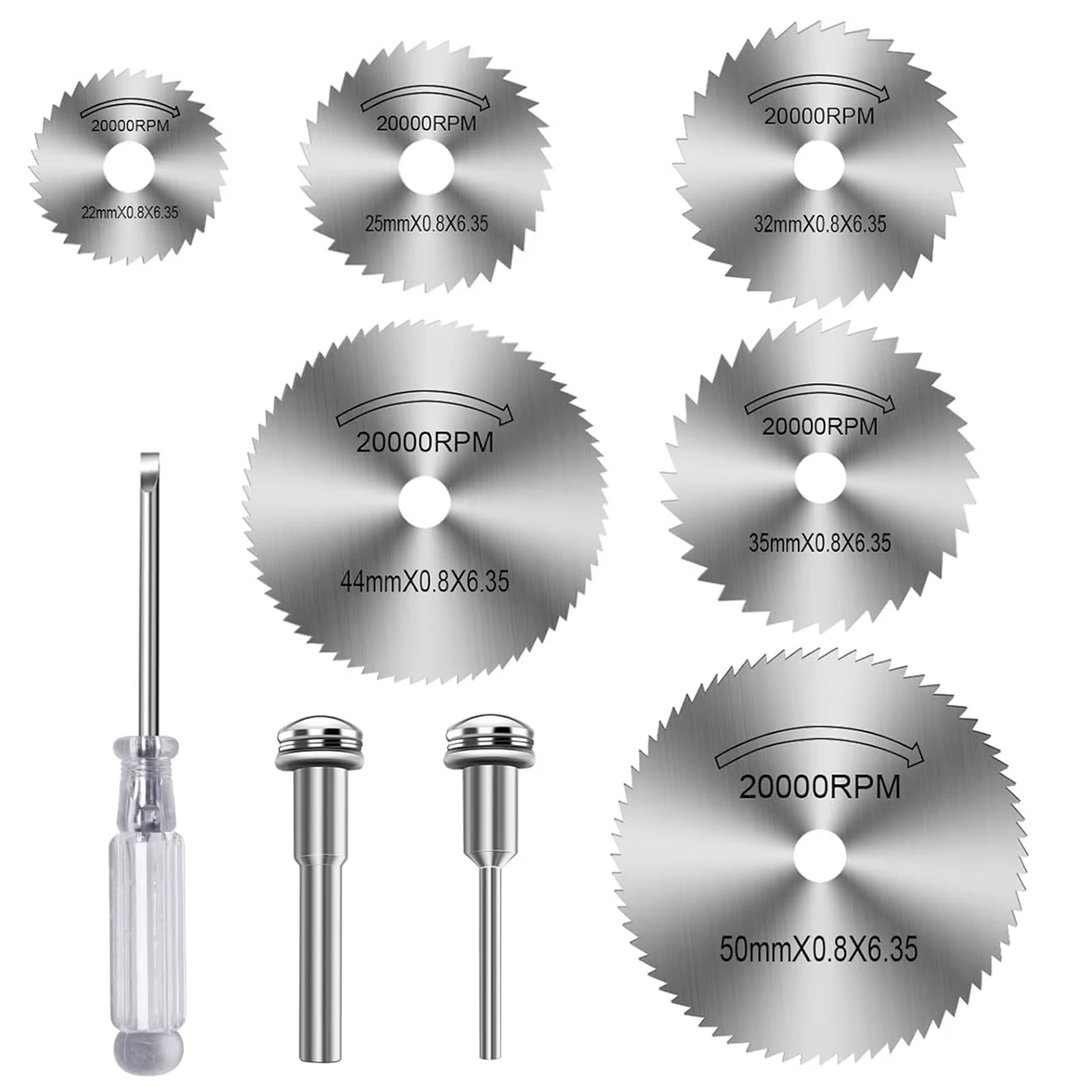 Roue de coupe rotative pour perceuse, tige de 1/8 po et 1/4 po pour tuyaux en PVC, bois, métal, tour