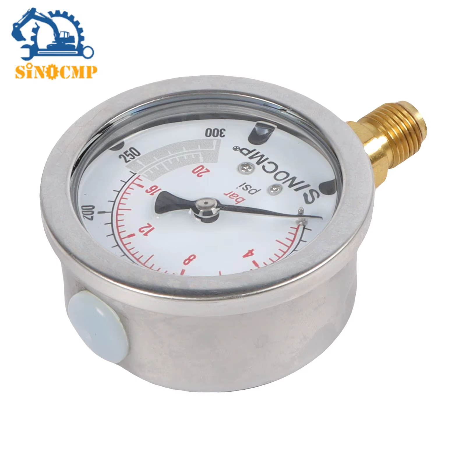 Jauge hydraulique 0-20Bar 0-300Psi 2Mpa, outil de mesure pour diverses Applications, accessoires de 