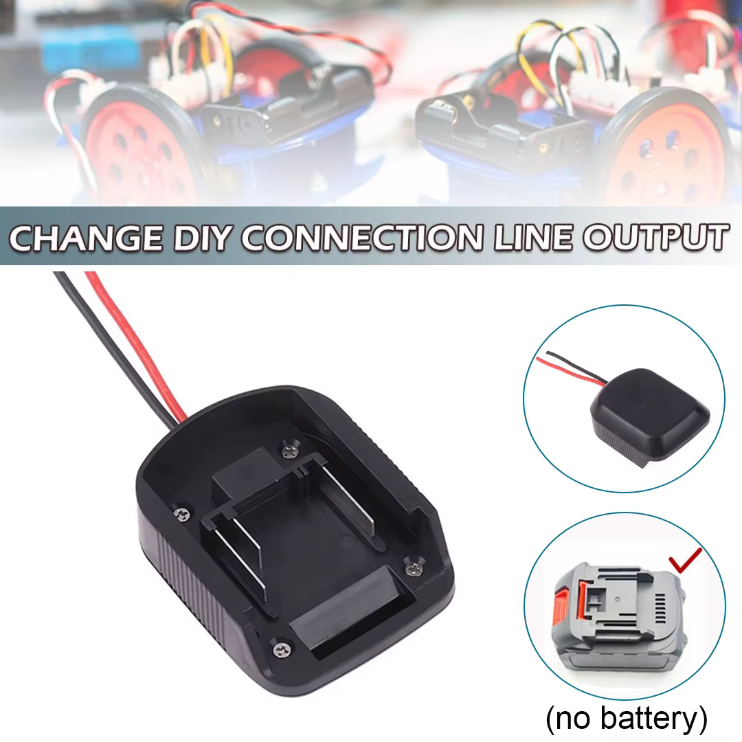 Connecteur de câble de batterie DIY pour adaptateur de sortie de batterie Li-ion 18V pour perceuses 