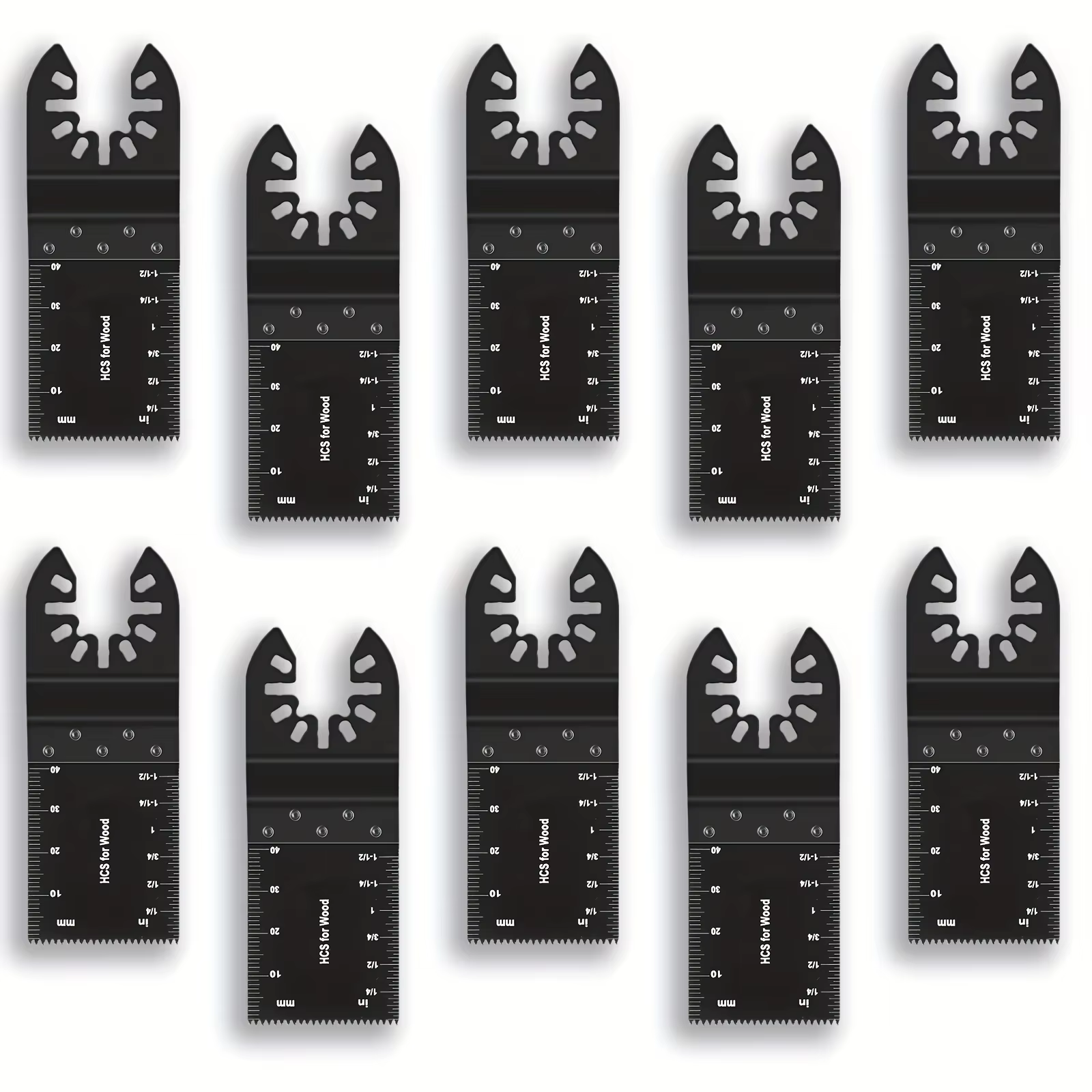 Paquet de 10/100 lames de scie oscillantes universelles pour bois, lames multi-outils oscillantes la