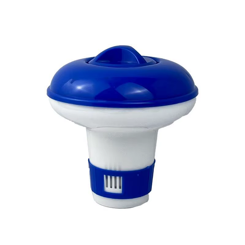 Distributeur de chlore flottant pour piscine de 5 pouces avec aérations réglables et couvercle anti-