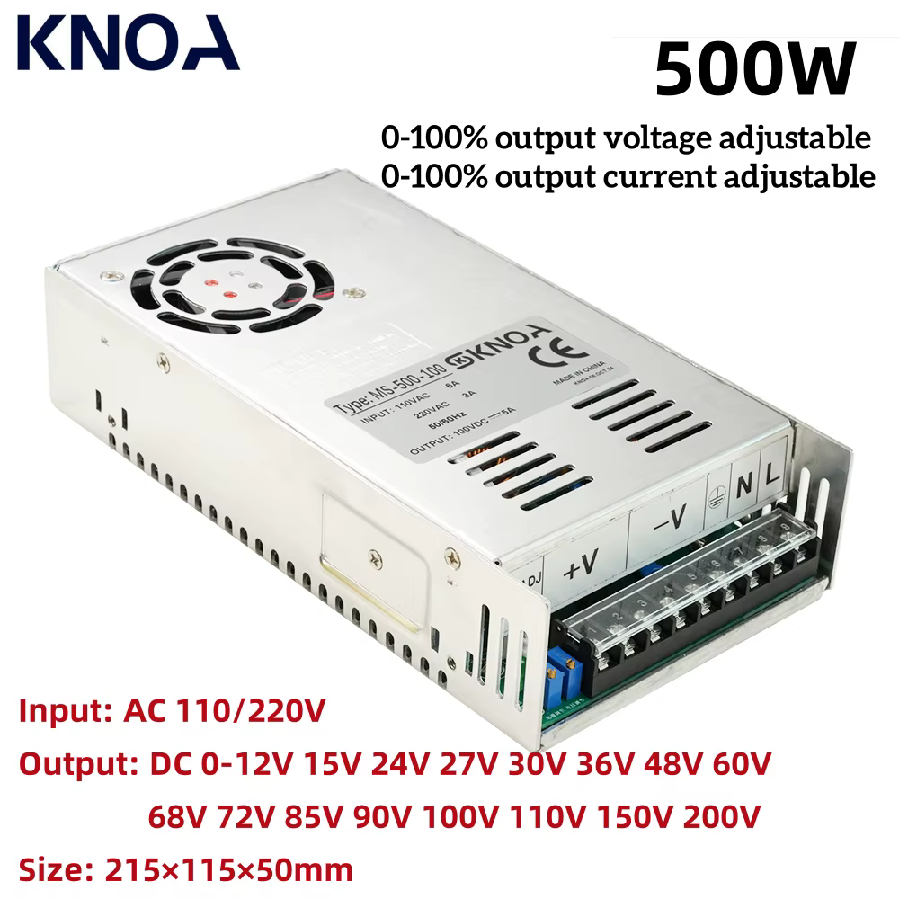 Alimentation réglable 500W 600W 1000W 1500W 0-12V 15V 24V 27V 30V 36V 48V 68V 72V 85V 110V 150V 220V