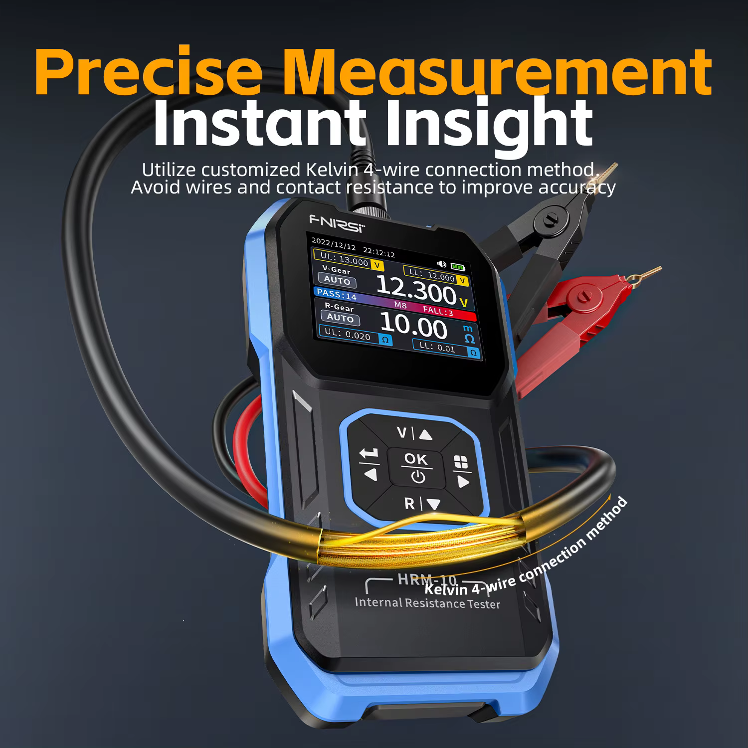 FNIRSI Testeur de tension de batterie HRM-10 Intemal 02/10/2018 Testeur de batterie de haute précisi
