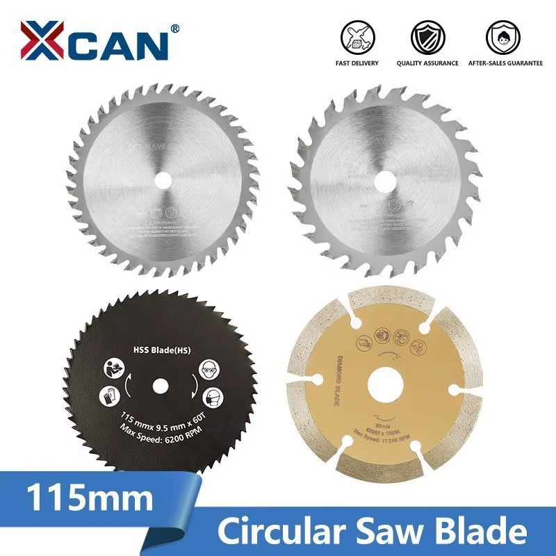 XCAN – lame de scie circulaire TCT à pointe carbure pour le travail du bois, disque de coupe en plas