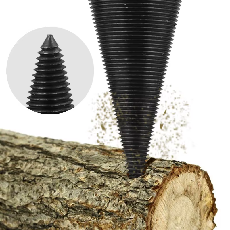 Foret à bois torsadé 32/38/42/45/50mm, foret de séparation pour bois de chauffage, séparateur de boi