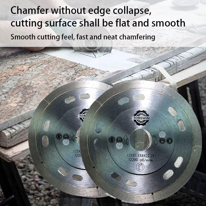 Lame de scie diamantée 125mm, disque de brasage en métal à coupe sèche, meuleuse d'angle à pression