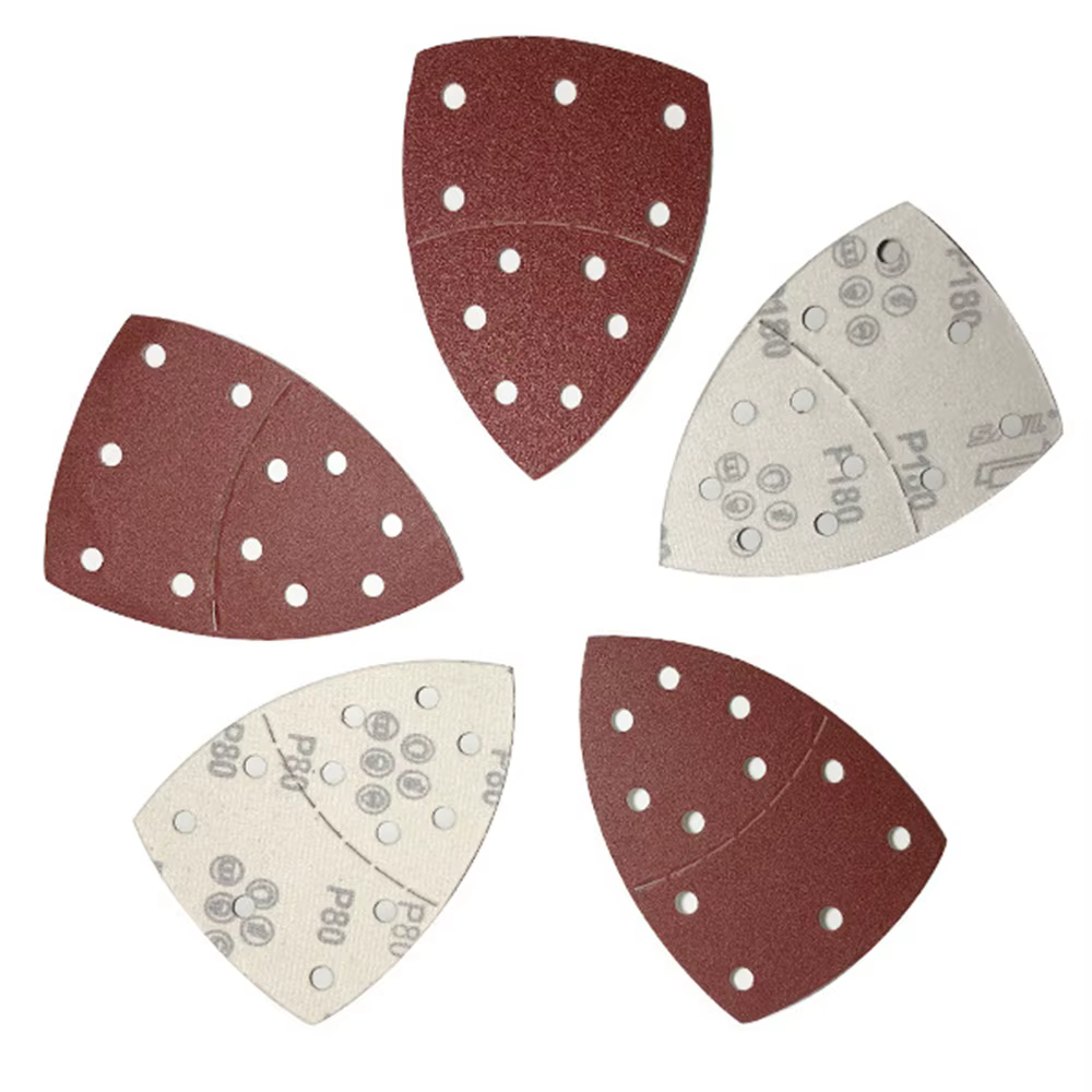 Papiers abrasifs pour ponceuse orbitale, granulométrie 60, 80, 120, pour ponçage de précision, ponce