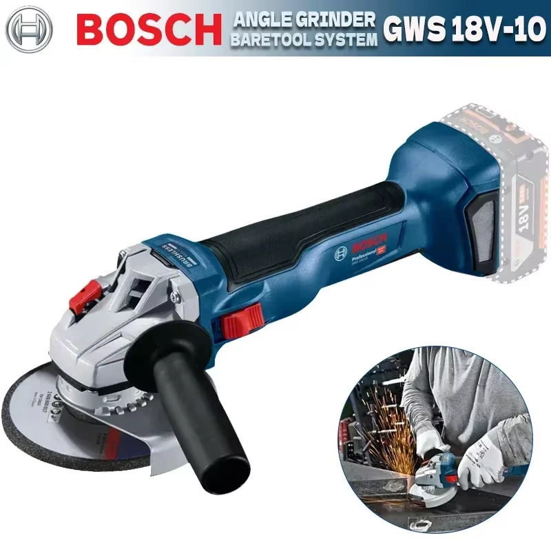 BOSwivel GWS 18V-10 Meuleuse d'angle sans fil Outil nu 18V 125mm Polisseuse Portable Calcul de coupe