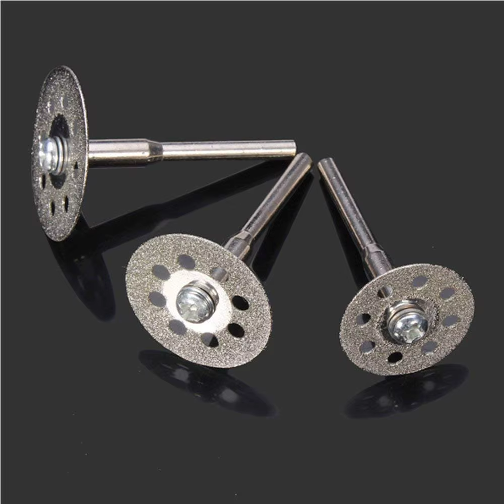 Disques de coupe diamantés, diamètre de tige 2.35mm/3mm/3.17mm, jeu de lames de roue de coupure pour
