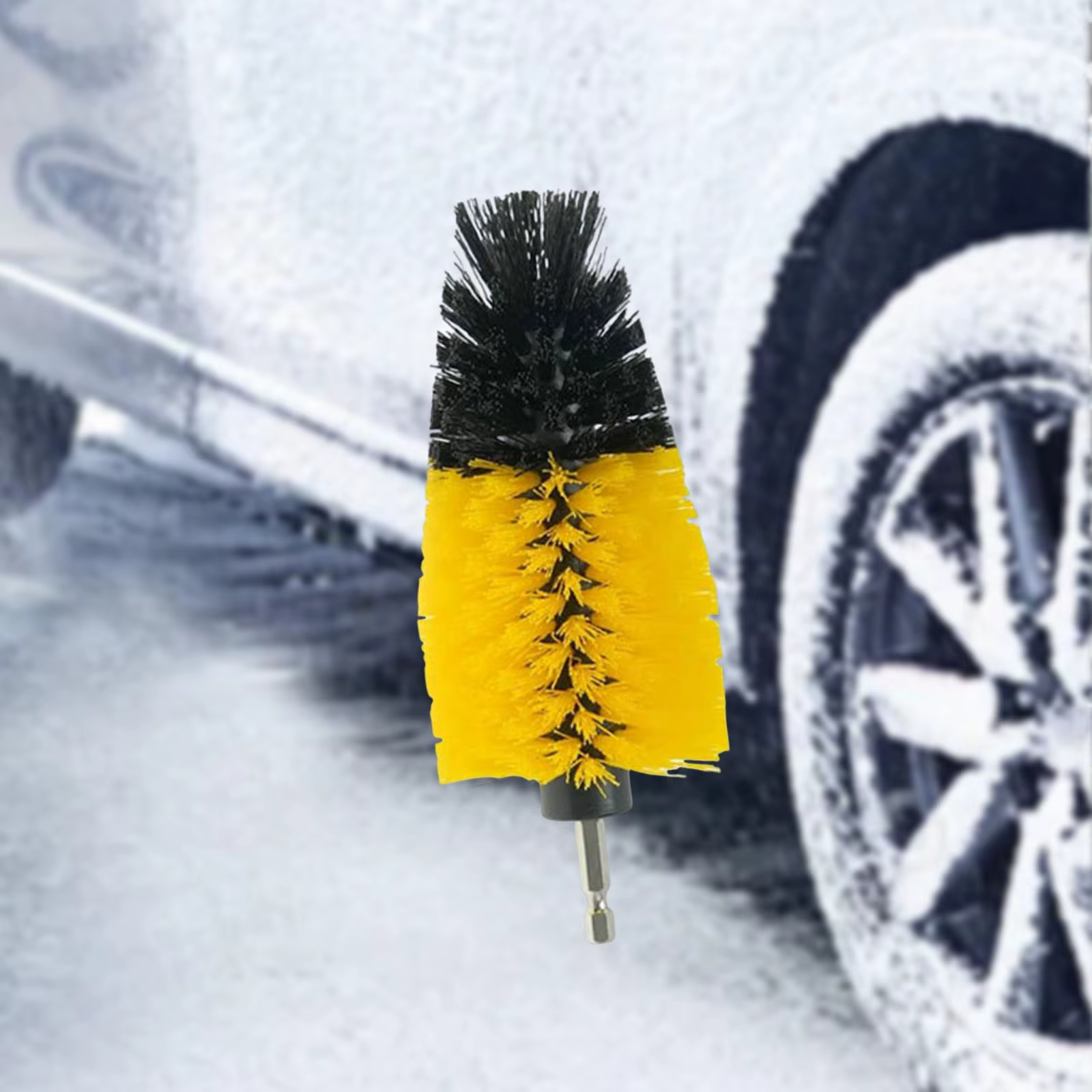 Brosse à changement rapide pour perceuse et livres de voiture, nettoyeur de roue d'arbre, brosse de 
