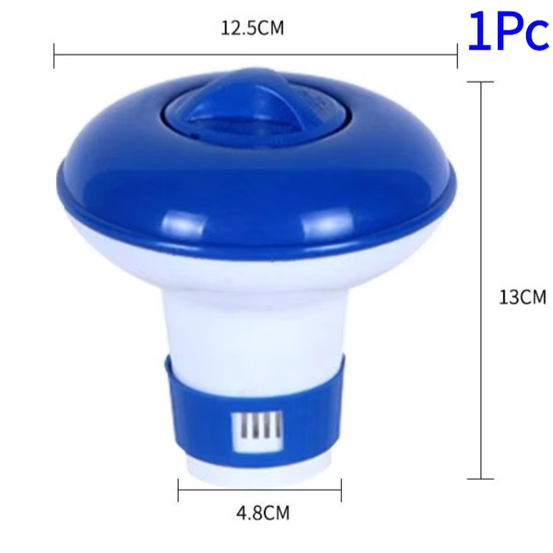 Distributeur de chlore flottant pour piscine, 5 pouces, avec aérations réglables et couvercle anti-f