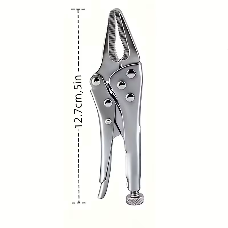 Mini pince à nez pointu robuste de 5 pouces, hauteur réglable, poignée antidérapante, outil de serra