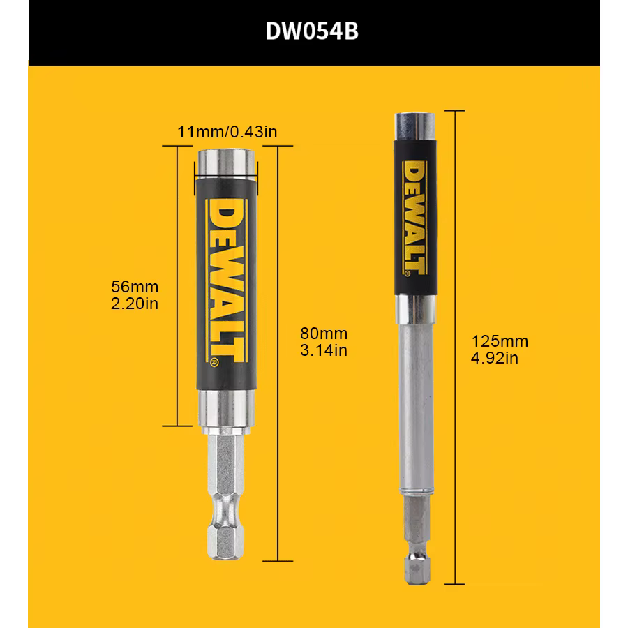DEWALT DW2054B Guide d'entraînement à vis magnétique porte-foret pour prise de pilote magnétique 1/4