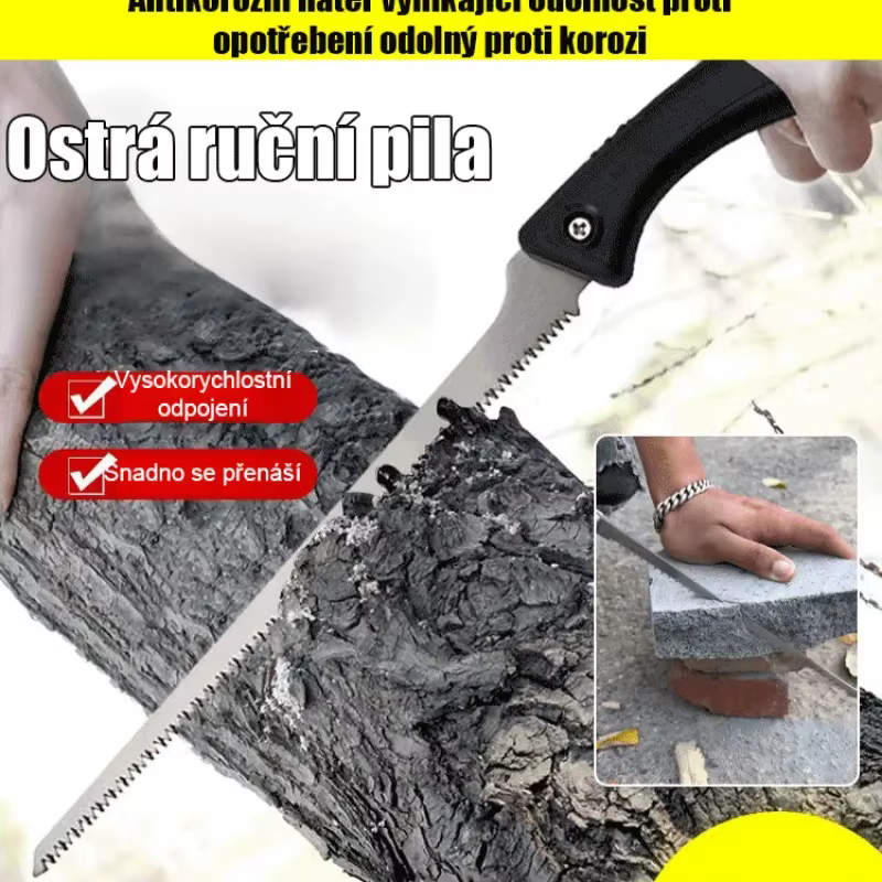 TUOSEN scie à main de jardinage SK5 scie murale portable en acier inoxydable scie d'élagage bonsaï s