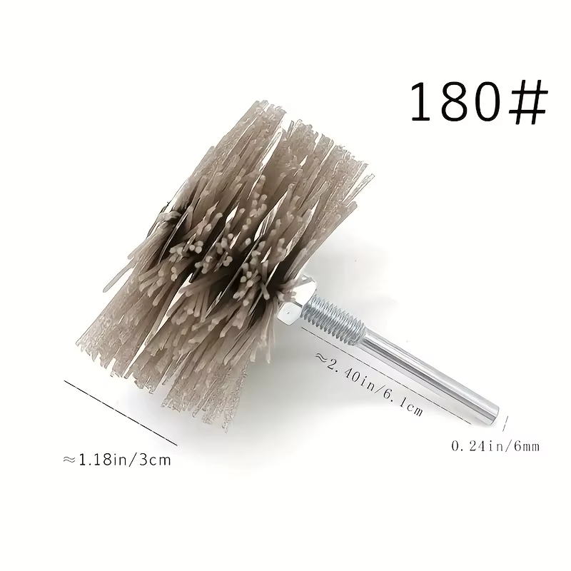 Brosse de polissage en nylon pour sculpture sur bois d'acajou, outils résistants à l'usure pour la s