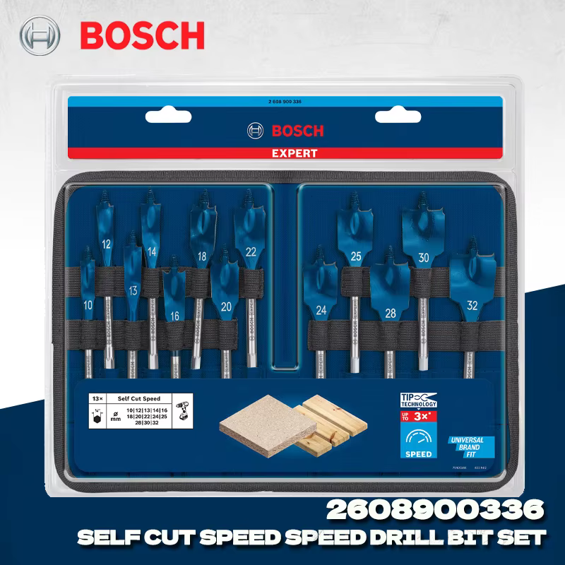 BOSCH 2608900336 EXPERT Ensemble de forets à découper à vitesse variable 10-32 mm, accessoires pour 