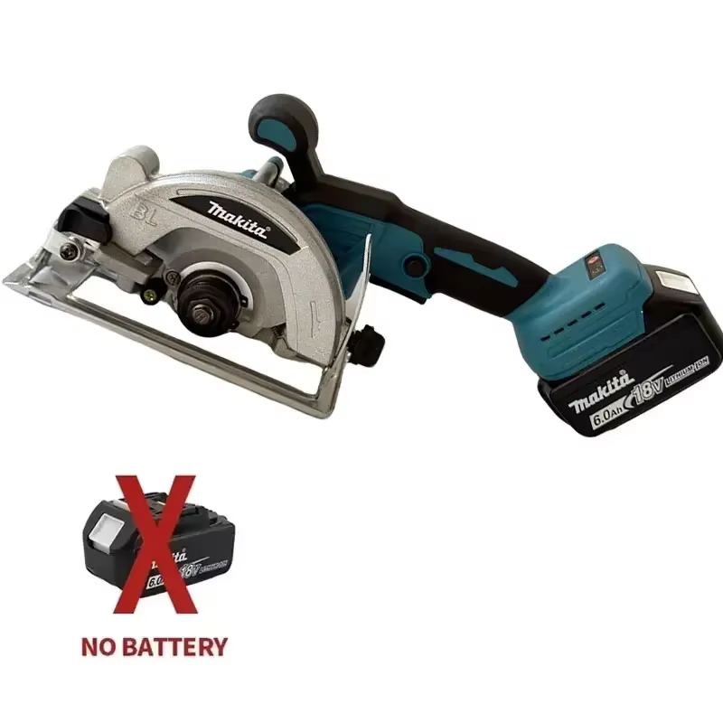 Scie circulaire électrique sans fil Makita 5 pouces à moteur sans balais, rechargeable, portative, p