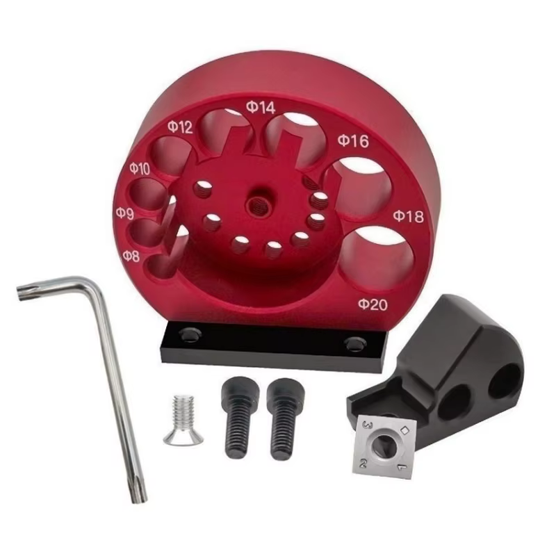 1 Kit de Gabarit de Fabrication de Chevilles Ajustable 8mm-20mm à 8 Trous ou Lames en Carbure, Outil